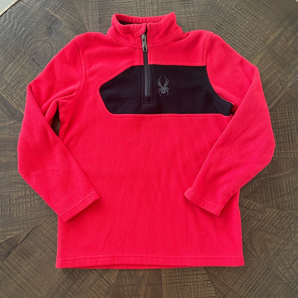 Boy’s Spyder Half Zip Fleece Size Small Ski Base Layer